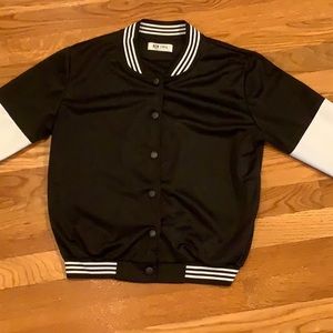 Duo tone bomber jacket